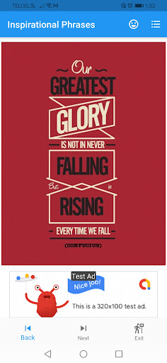 Android application Inspirational Phrases screenshort