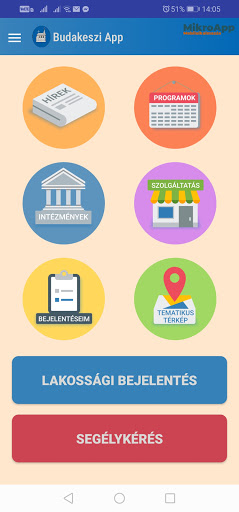 Android application Budakeszi App screenshort