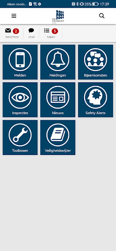 Android application Veilig Van Nieuwpoort screenshort