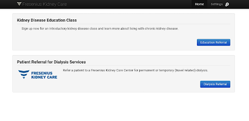 Referral–Fresenius Kidney Care