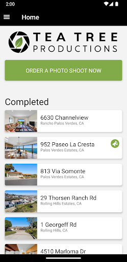 Android application Tea Tree Productions screenshort