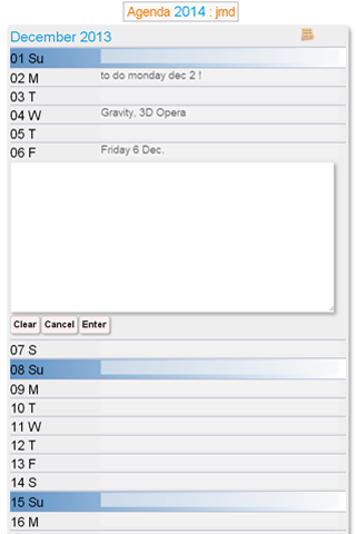 Apix Calendar Screen 3