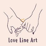 Cover Image of Download Love Line Art Theme +HOME  APK