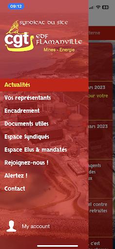Android application CGT FLAMANVILLE screenshort