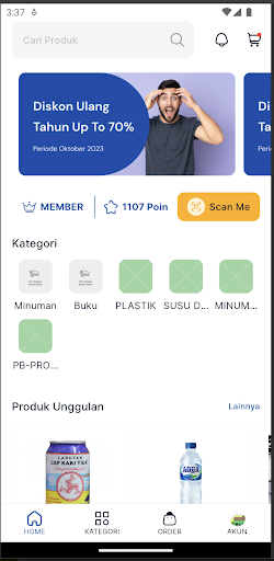 Android application Purnama Swalayan screenshort