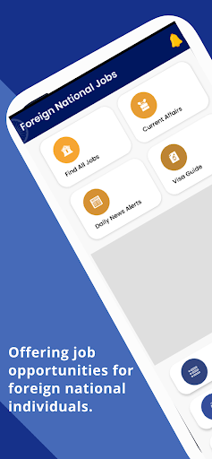 Android application Foreign National Jobs screenshort