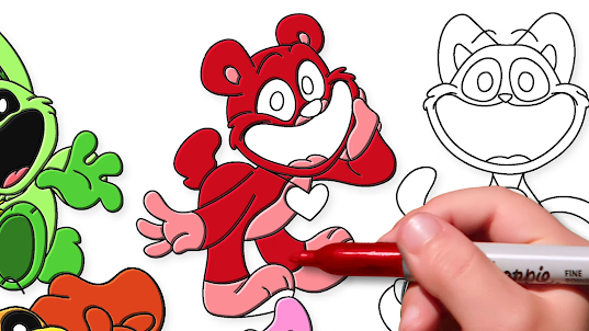Smiling Critters Coloring book