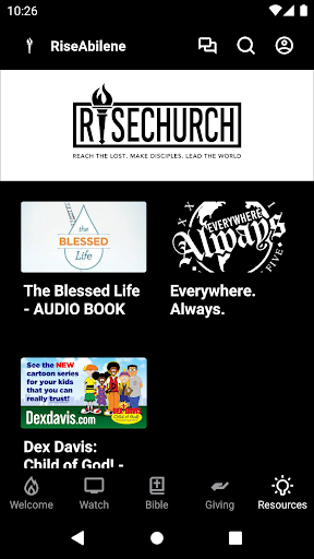 Rise Church Abilene TX Screen 3