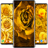 Golden Roses Live Wallpaper 🌹Gold Rose Wallpapers icon