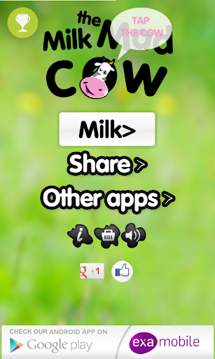 Android application Milk the Mad Cow screenshort
