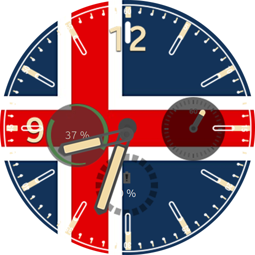 Iceland Flag Watchface logo