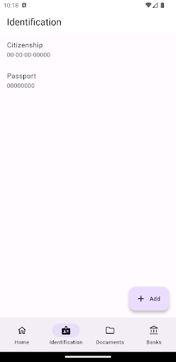 Android application Document Vault screenshort