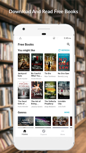 Android application Chapter1: Download, Read Books screenshort
