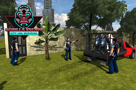 Gorilla Escape City Jail Survival 3.2 APK screenshots 3