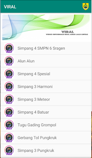 Android application CCTV Sragen screenshort