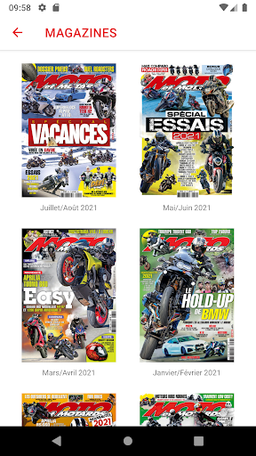 Android application Moto et Motards screenshort