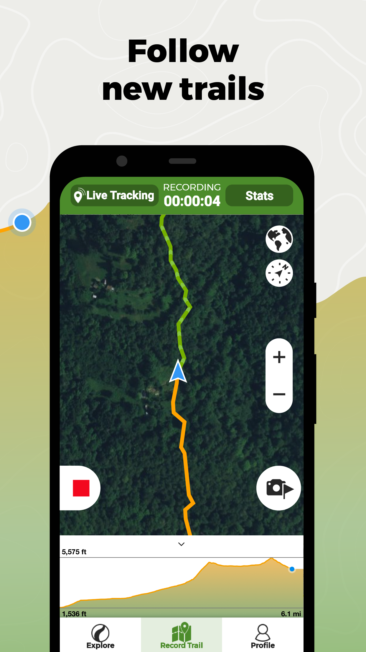 Android application Wikiloc Outdoor Navigation GPS screenshort