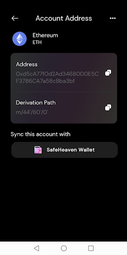 SAFEhaven Vault Screen 2