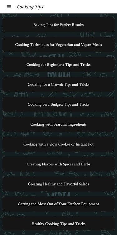 Cooking Tips - 1.4 - (Android)