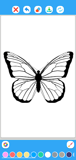 Butterfly Coloring Book Screen 2
