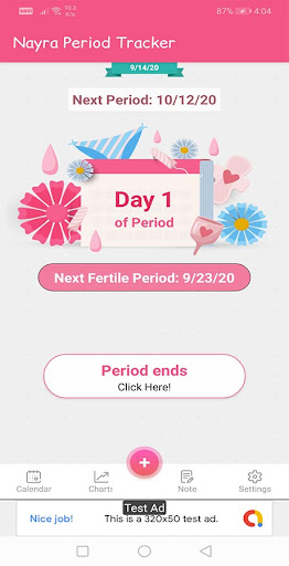 Android application Period Tracker & Ovulation screenshort