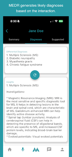 Android application medr screenshort