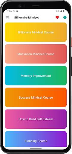 Android application Billionaire Mindset Courses screenshort