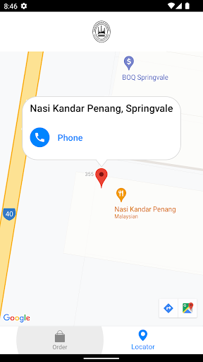 Android application Nasi Kandar Penang screenshort