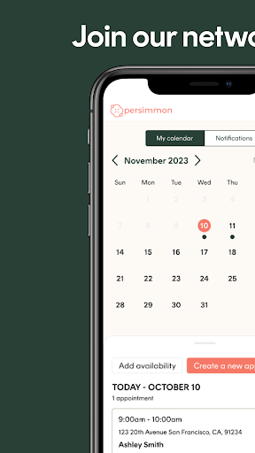 Android application Persimmon Providers screenshort
