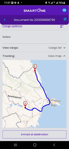 Cargo control Screen 3