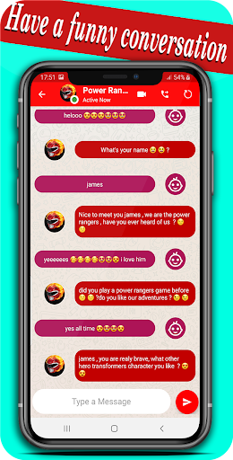 fake call from Powerr Rangers