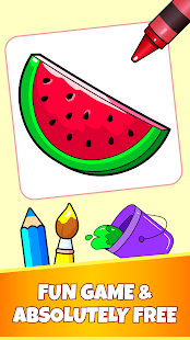 Fruits Coloring Pages - Game for Preschool Kids Varies with device APK screenshots 8