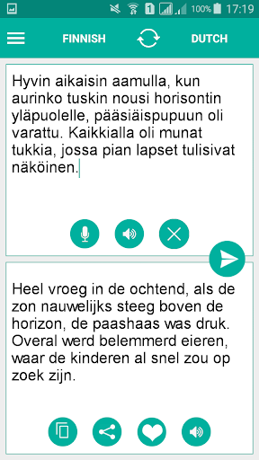 Finnish Dutch Translator Screen 2