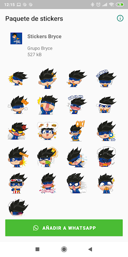 Android application Stickers Academia Bryce screenshort