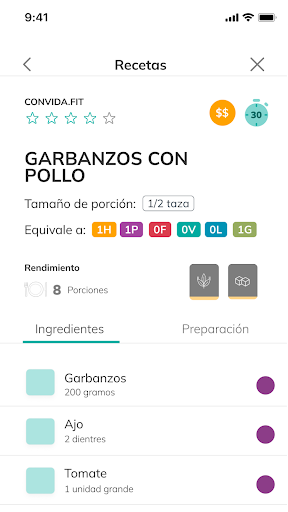 Android application ConVida screenshort