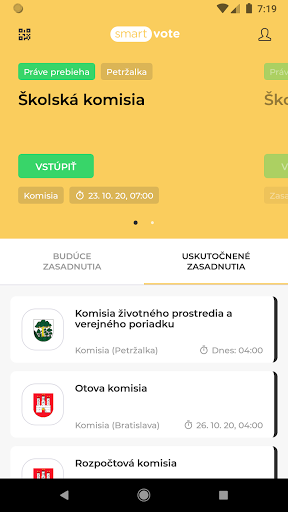 Android application Smartvote screenshort