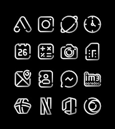 LineBula Silver - icon Pack