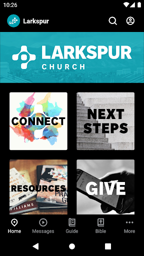Android application Larkspur Church App screenshort