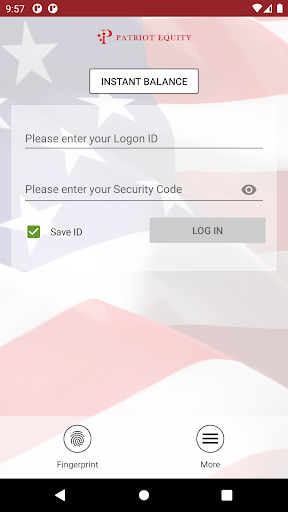 Patriot Equity Credit Union Screen 2