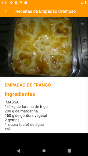 Receitas de Empadão Cremoso