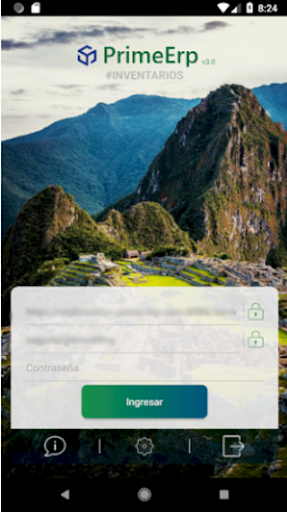 Prime ERP - Aplicación de Toma Screen 2