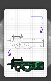 How to draw weapons. Step by step drawing lessons 22.4.10b APK screenshots 20