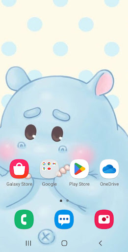 Android application Mini Hippo Wallpaper HD screenshort