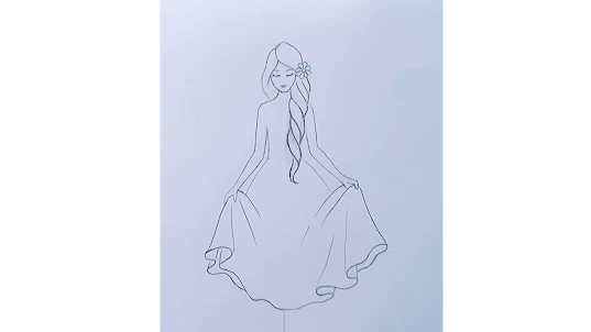 ドレスの描き方