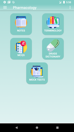 Android application Pharmacology screenshort