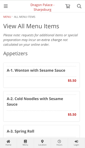 Dragon Palace - Sharpsburg