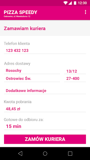 Speedy Dowozy Restauracja Screen 2