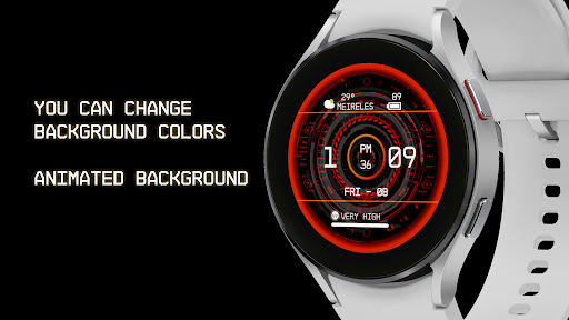 Android application Chrono LX77 Watch Face screenshort