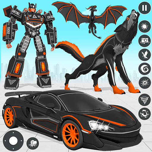 Wolf Robot Car Transform Game 3.6 Icon