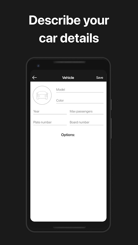Express Ride Driver app Screen 3